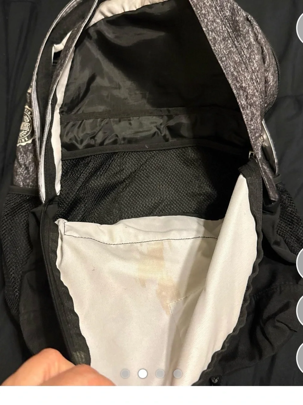 PINK Victoria's Secret Black and Heather Gray Men's Backpack